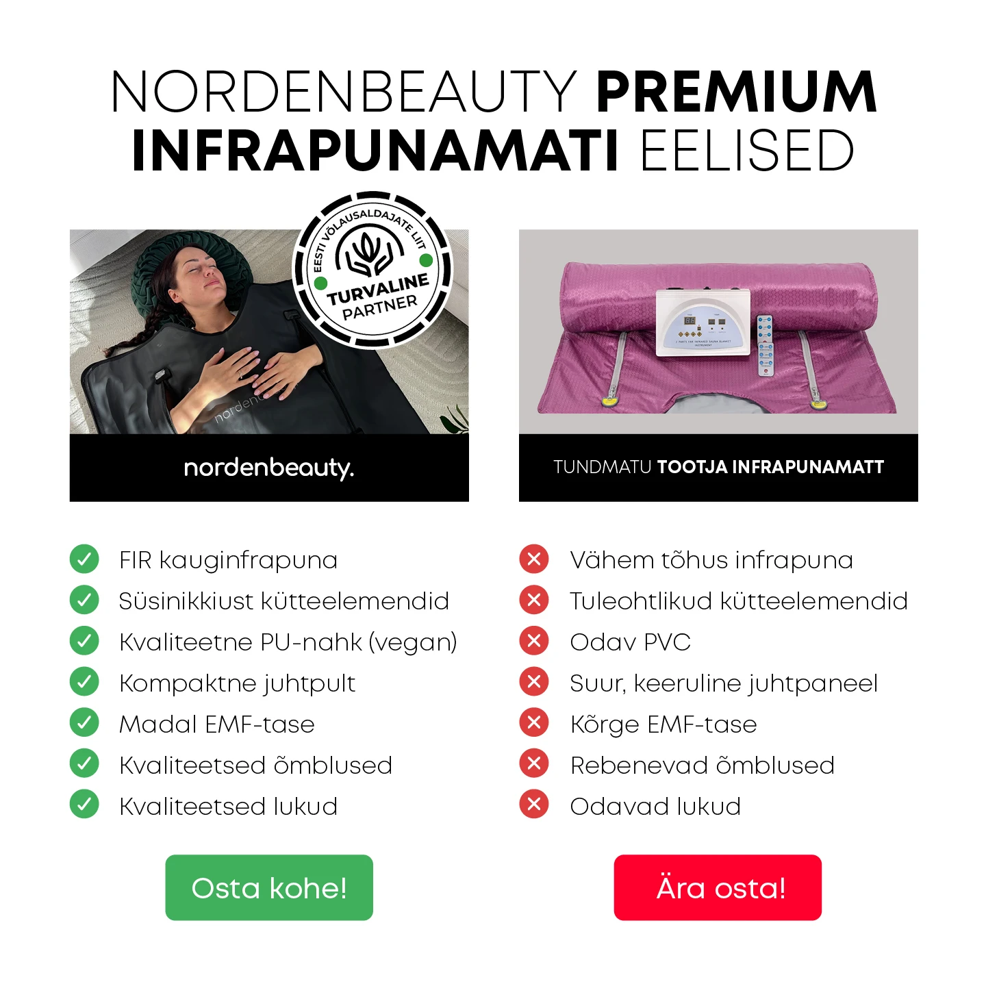 Parim infrapunamatt Eestis, vahe parimal ja tundmatul tootjal pilt