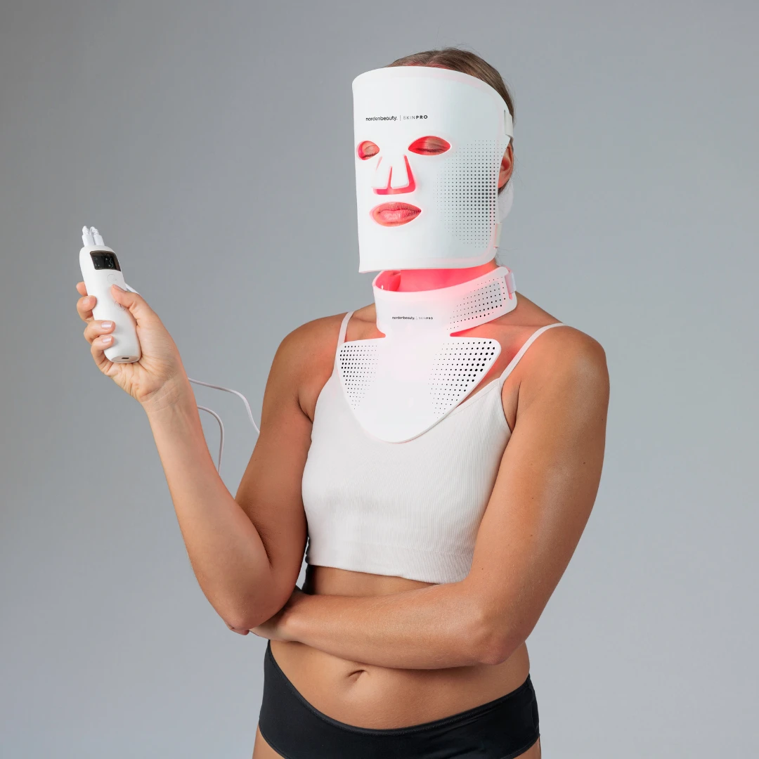 SkinPro LED näo-ja kaelamaski komplekt